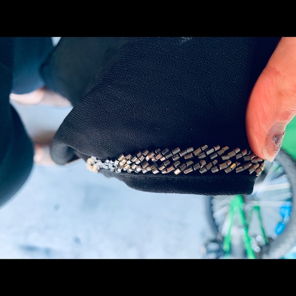 NWT Meraki black beaded top size large w/ details - Picture 2 of 3